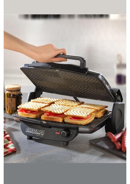 Contempo Tost Makinesi-Inox/Siyah modelleri