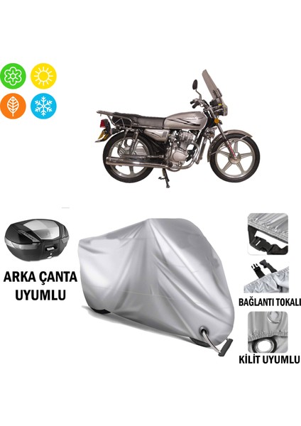 Lifan Dragon 125 Branda Motosiklet Brandası Arka Çanta Bağlantı ve Kilit Uyumlu