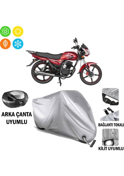 Mondial 125 Superboy I Branda Motosiklet Brandası Arka Çanta Bağlantı ve Kilit Uyumlu