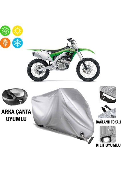 Kawasaki Kx 450F Branda Motosiklet Brandası Arka Çanta Bağlantı ve Kilit Uyumlu
