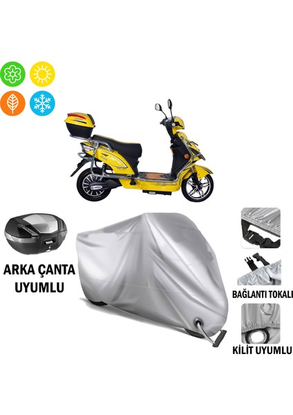 Kral Motor Kr-41 Epico Branda Motosiklet Brandası Arka Çanta Bağlantı ve Kilit Uyumlu