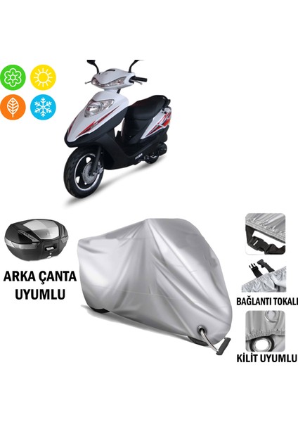 Kuba KB150T-B Branda Motosiklet Brandası Arka Çanta Bağlantı ve Kilit Uyumlu