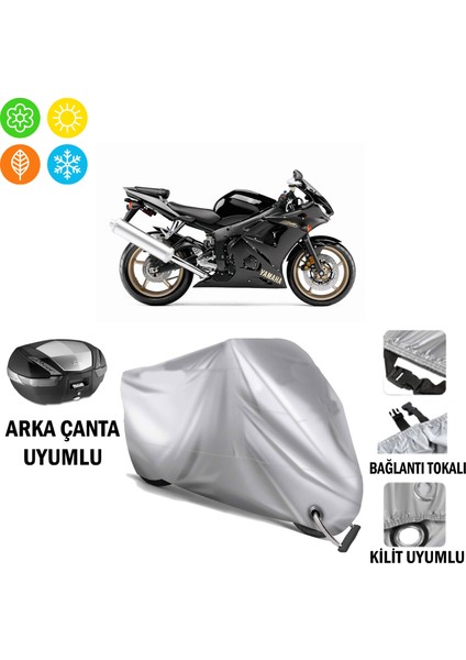 Yamaha Yzf R6 S Branda Motosiklet Brandası Arka Çanta Bağlantı ve Kilit Uyumlu