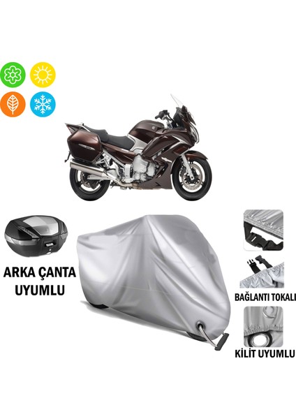 Yamaha Fjr 1300 Branda Motosiklet Brandası Arka Çanta Bağlantı ve Kilit Uyumlu