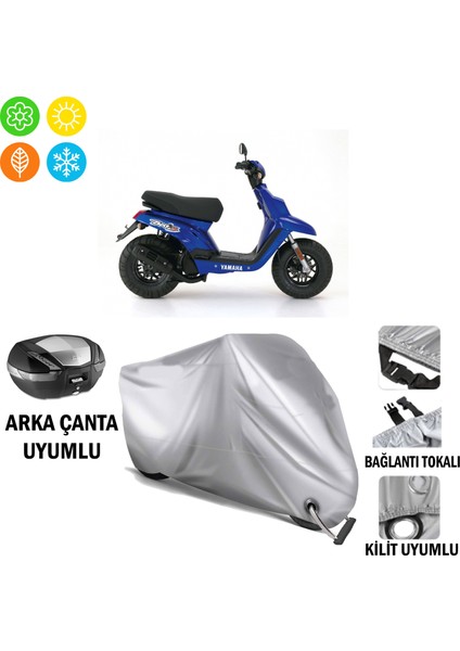 Yamaha Bws 100 Branda Motosiklet Brandası Arka Çanta Bağlantı ve Kilit Uyumlu