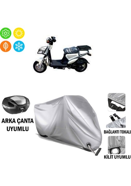 Vitello King 100 Branda Motosiklet Brandası Arka Çanta Bağlantı ve Kilit Uyumlu