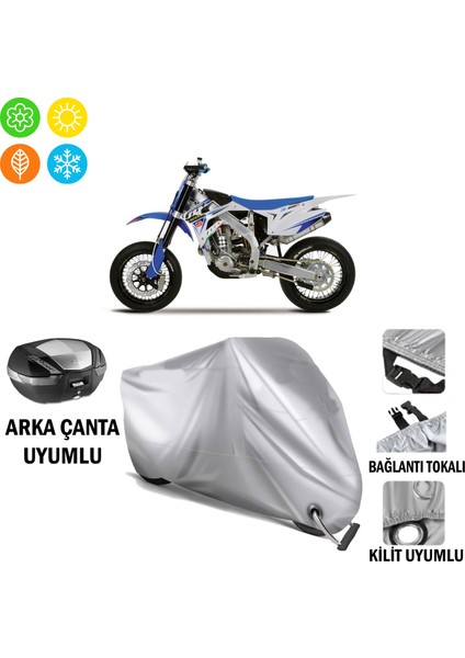Tm Racing Smr 450 F Branda Motosiklet Brandası Arka Çanta Bağlantı ve Kilit Uyumlu
