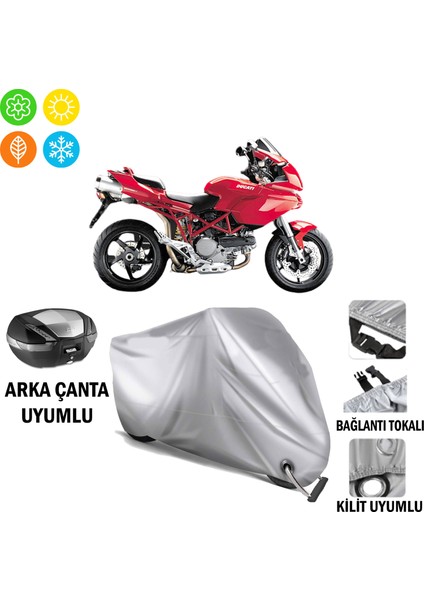 Ducati Multistrada 1100 Branda Motosiklet Brandası Arka Çanta Bağlantı ve Kilit Uyumlu
