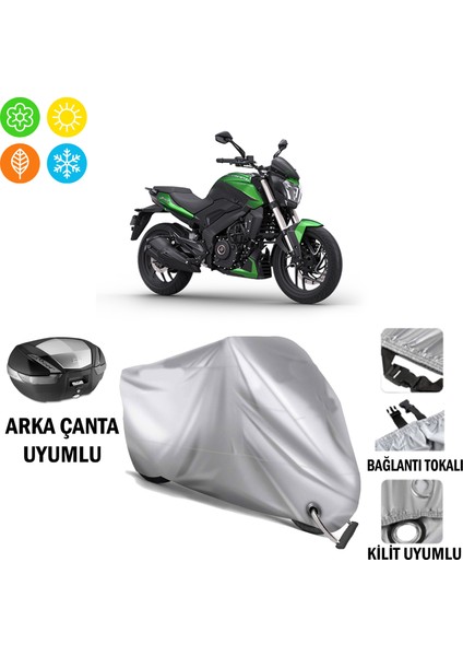 Bajaj Dominar 400 Branda Motosiklet Brandası Arka Çanta Bağlantı ve Kilit Uyumlu