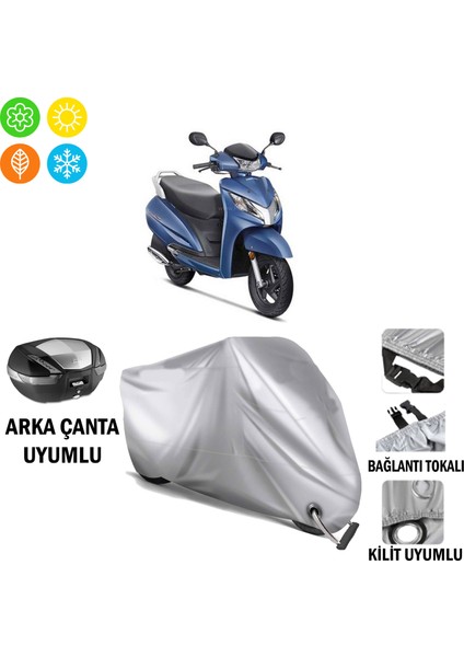 Honda Activa 125 Branda Motosiklet Brandası Arka Çanta Bağlantı ve Kilit Uyumlu