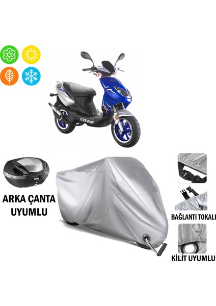 Keeway Focus 50 Branda Motosiklet Brandası Arka Çanta Bağlantı ve Kilit Uyumlu