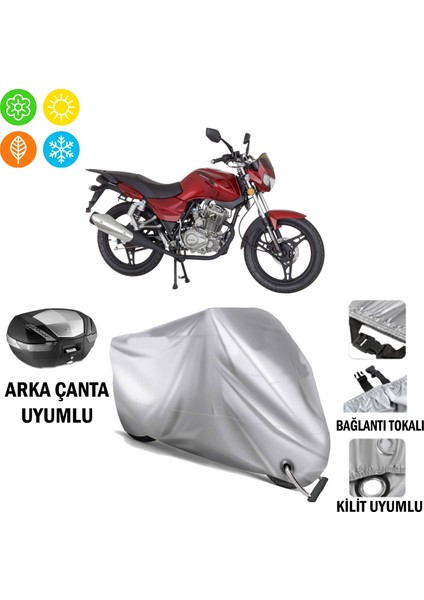 Mondial 125 Mh Branda Motosiklet Branda Arka Çanta Bağlantı ve Kilit Uyumlu