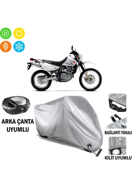 Suzuki DR650 Branda Motosiklet Brandası Arka Çanta Bağlantı ve Kilit Uyumlu