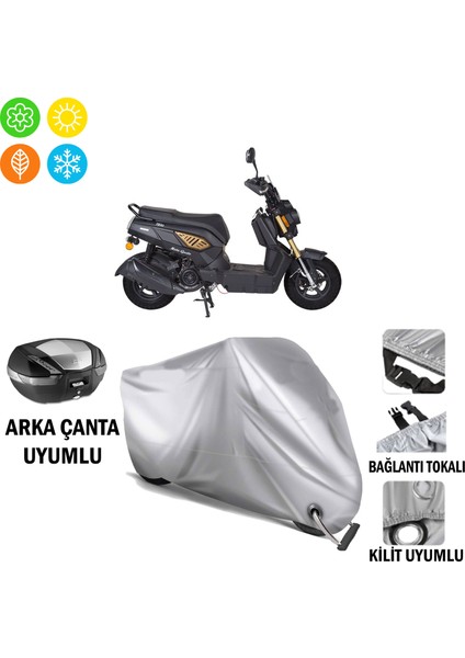 Rmg Rikko Branda Motosiklet Brandası Arka Çanta Bağlantı ve Kilit Uyumlu