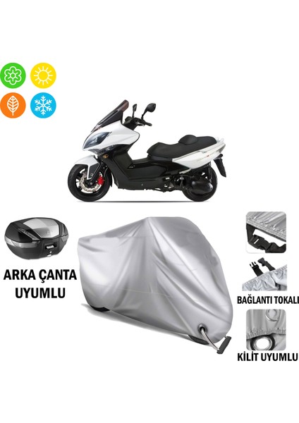 Kymco Xciting 500I R Branda Motosiklet Brandası Arka Çanta Bağlantı ve Kilit Uyumlu