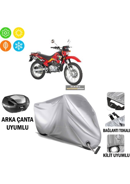 Mondial 150 Ut Branda Motosiklet Branda Arka Çanta Bağlantı ve Kilit Uyumlu