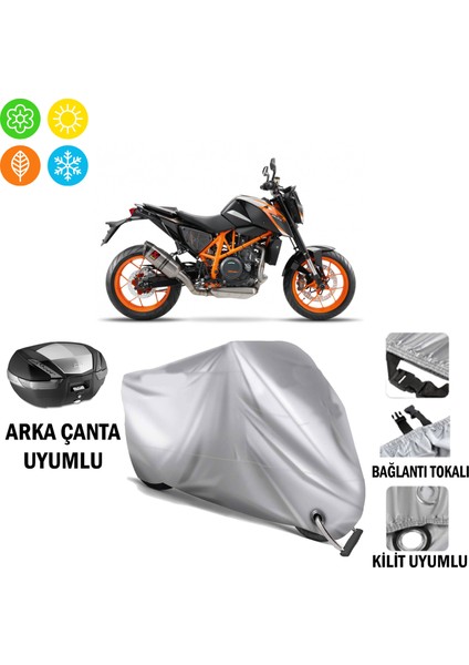Ktm 690 Duke R Branda Motosiklet Brandası Arka Çanta Bağlantı ve Kilit Uyumlu