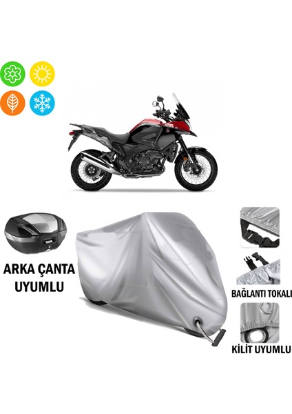 Honda Vfr 1200 x Crosstourer Motosiklet Branda Arka Çanta Bağlantı ve Kilit Uyumlu
