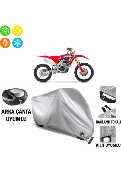 Honda Crf 250R Branda Motosiklet Brandası Arka Çanta Bağlantı ve Kilit Uyumlu