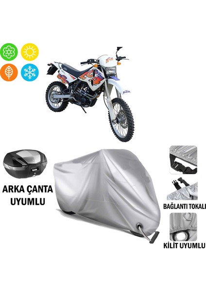 Ktm 620 Lc4 Branda Motosiklet Brandası Arka Çanta Bağlantı ve Kilit Uyumlu