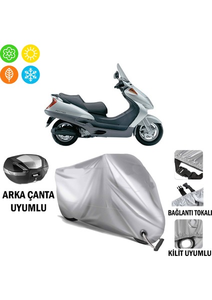 Honda Fes 250 Foresight Branda Motosiklet Brandası Arka Çanta Bağlantı ve Kilit Uyumlu