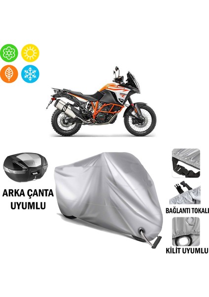 Ktm 1290 Super Adventure Branda Motosiklet Brandası Arka Çanta Bağlantı ve Kilit Uyumlu