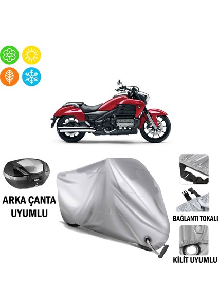 Honda Valkyrie F6C Branda Motosiklet Brandası Arka Çanta Bağlantı ve Kilit Uyumlu