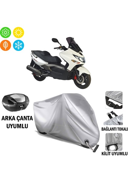 Kymco Xciting 250I Branda Motosiklet Brandası Arka Çanta Bağlantı ve Kilit Uyumlu
