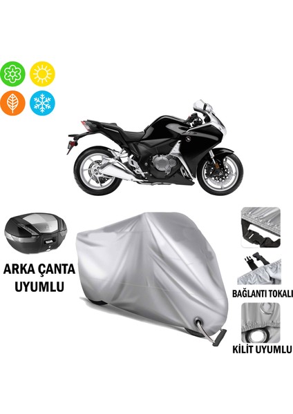 Honda Vfr 1200 F Branda Motosiklet Brandası Arka Çanta Bağlantı ve Kilit Uyumlu