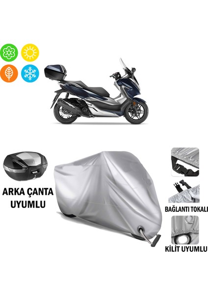 Honda Forza 250 Branda Motosiklet Brandası Arka Çanta Bağlantı ve Kilit Uyumlu