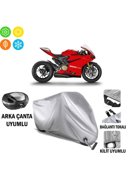 Ducati 1199 Panigale R Branda Motosiklet Brandası Arka Çanta Bağlantı ve Kilit Uyumlu