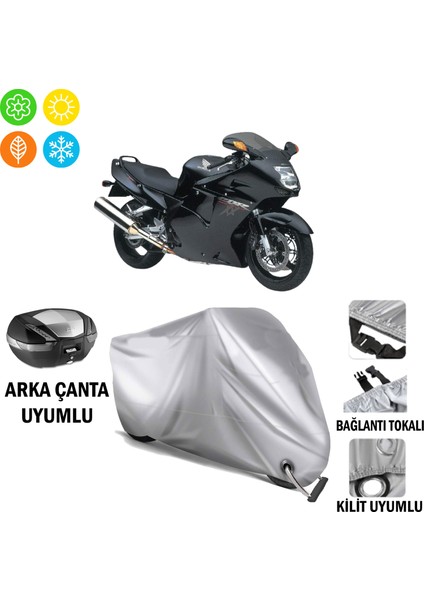 Honda Cbr 1100 Xx Branda Motosiklet Brandası Arka Çanta Bağlantı ve Kilit Uyumlu