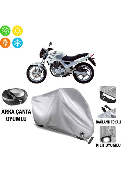 Honda Cbf 250 Branda Motosiklet Brandası Arka Çanta Bağlantı ve Kilit Uyumlu