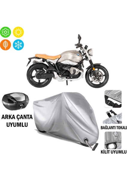 Bmw R Nine T Branda Motosiklet Brandası Arka Çanta Bağlantı ve Kilit Uyumlu