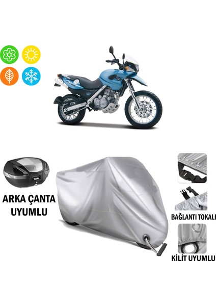 Bmw F 650 Gs Branda Motosiklet Brandası Arka Çanta Bağlantı ve Kilit Uyumlu