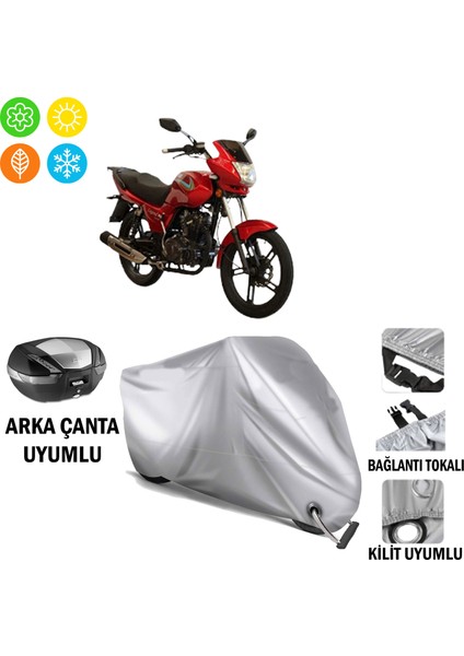 Asya Legent 150 Branda Motosiklet Brandası Arka Çanta Bağlantı ve Kilit Uyumlu