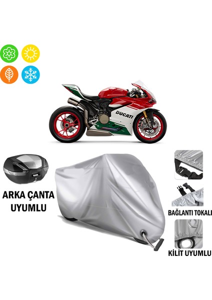 Ducati 1299 Panigale Branda Motosiklet Brandası Arka Çanta Bağlantı ve Kilit Uyumlu