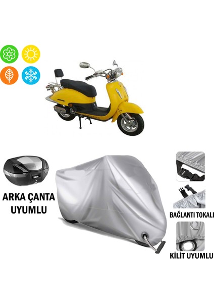 Asya As 125T Branda Motosiklet Brandası Arka Çanta Bağlantı ve Kilit Uyumlu