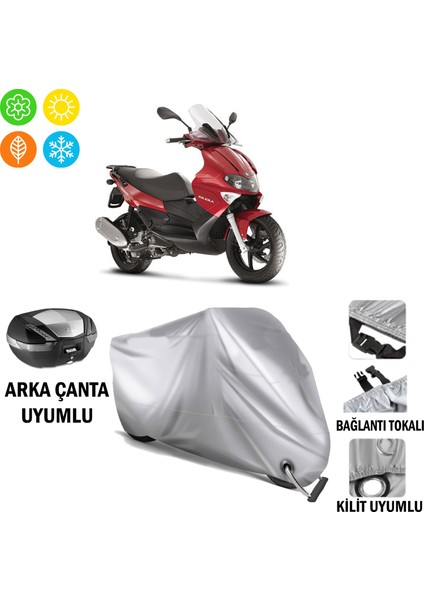 Gilera Runner 200 St Branda Motosiklet Brandası Arka Çanta Bağlantı ve Kilit Uyumlu