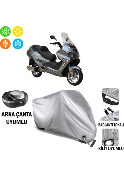 Asya Armada 250 Branda Motosiklet Brandası Arka Çanta Bağlantı ve Kilit Uyumlu