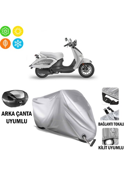 Aprilia Mojito 125 Branda Motosiklet Brandası Arka Çanta Bağlantı ve Kilit Uyumlu