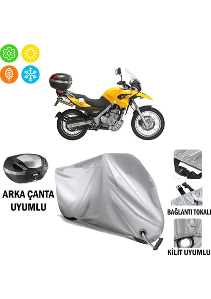Bmw F 650 Branda Motosiklet Brandası Arka Çanta Bağlantı ve Kilit Uyumlu