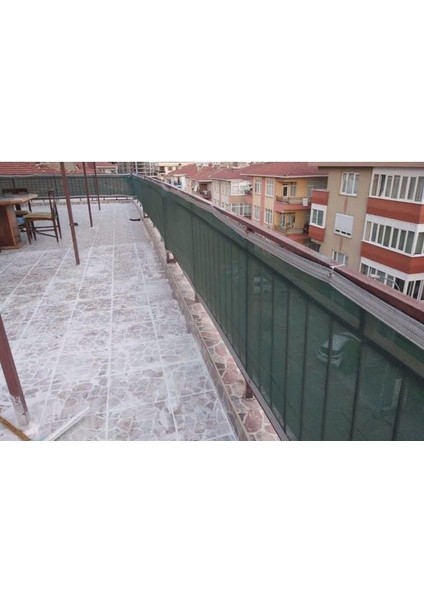 Gölgelik File Kamp Gölgeliği - 75lik - 4 Metre En Yeşil - Şeritli Halkalı - Teras Gölgelik Gölgelik Tente