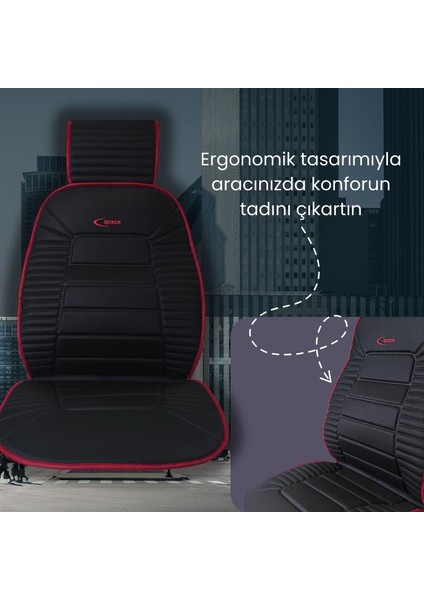 Oto Koltuk Minderi, Tüm Araçlara Uyumlu 2'li Set Özel Tasarım Minder Premium