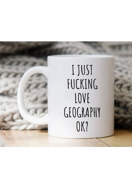 Sadece Jeolojiyi Seviyorum Kupa - Jeoloji Kupa - Jeoloji Hediyesi - Ingilizce Kupa