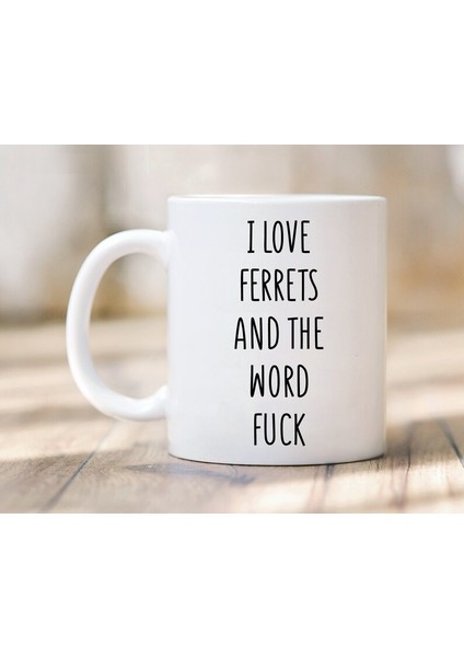 Gelincikleri ve Lanet Kupa Kelimesini Seviyorum - Gelincik Kupa - Gelincik Hediye - Ingilizce Kupa