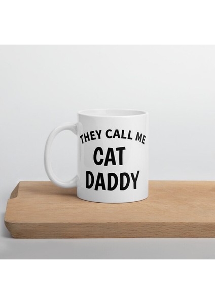 Bana Kedi Baba Diyorlar - Kedi Kupa - Kedi Kupası - Komik Kedi Kupa - Kedi Baba - Ingilizce Kupa