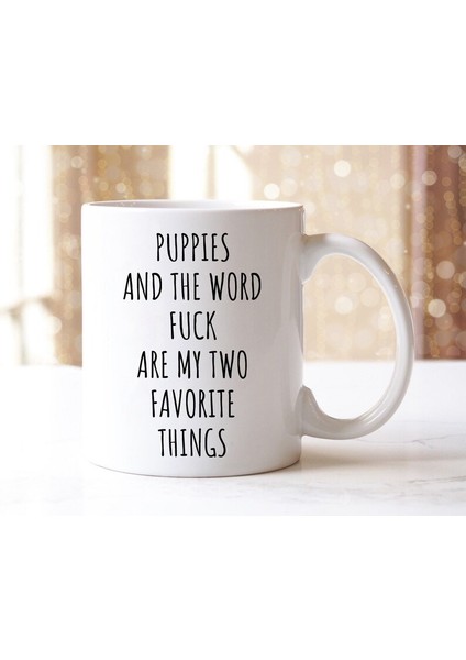 Köpek Kupa, Yavru Köpek Hediye, Sevgiliye Hediye, Köpek Sahibi Hediye, Köpek Kupalar, Ingilizce Kupa