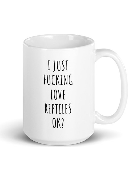 Ben Sadece Sürüngenleri Seviyorum Kupa - Sürüngen Kupa - Sürüngen Hediyesi - Ingilizce Kupa fırsatları