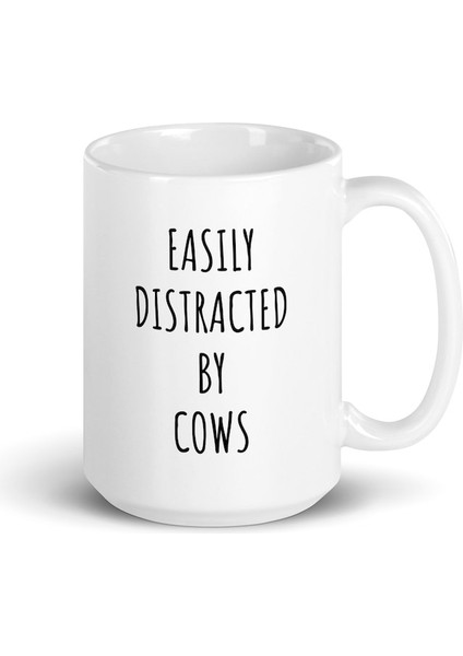 Ineklerin Dikkati Dağılır - Inek Kupa - Inek Hediyesi - Sevgilisine Hediyeler - Ingilizce Kupa fırsatları